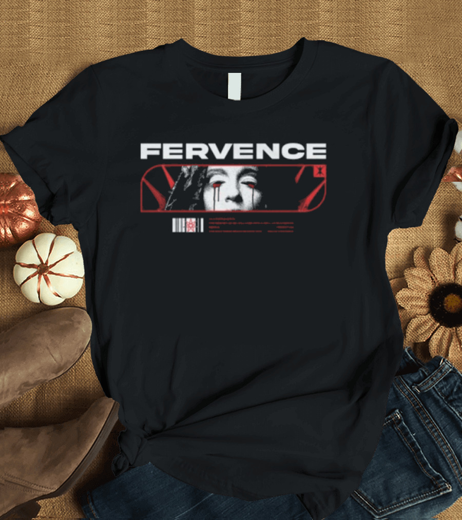 Indiemerchstore Fervence Constructs Effigy Red White Face T-Shirt
