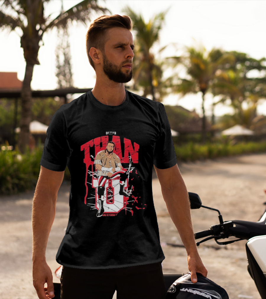 MJF Better Than You AEW Champion Barbed Wire Wrestling T-Shirt