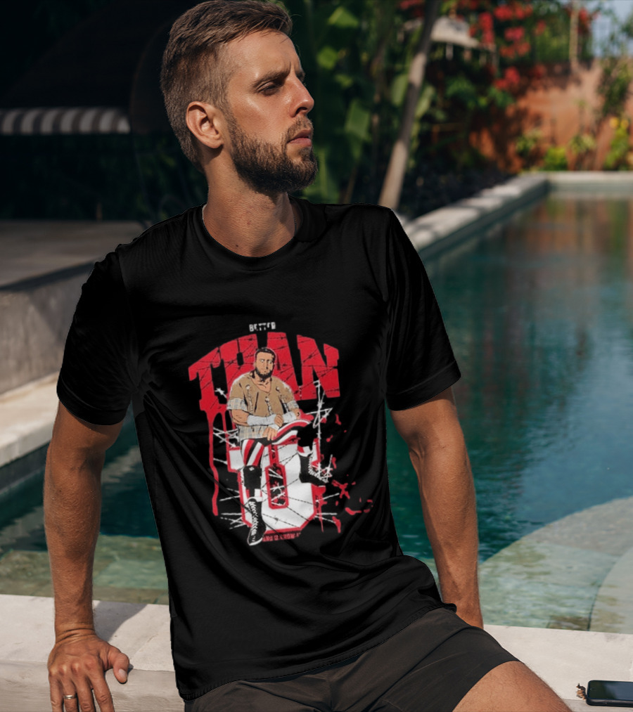 MJF Better Than You AEW Champion Barbed Wire Wrestling T-Shirt