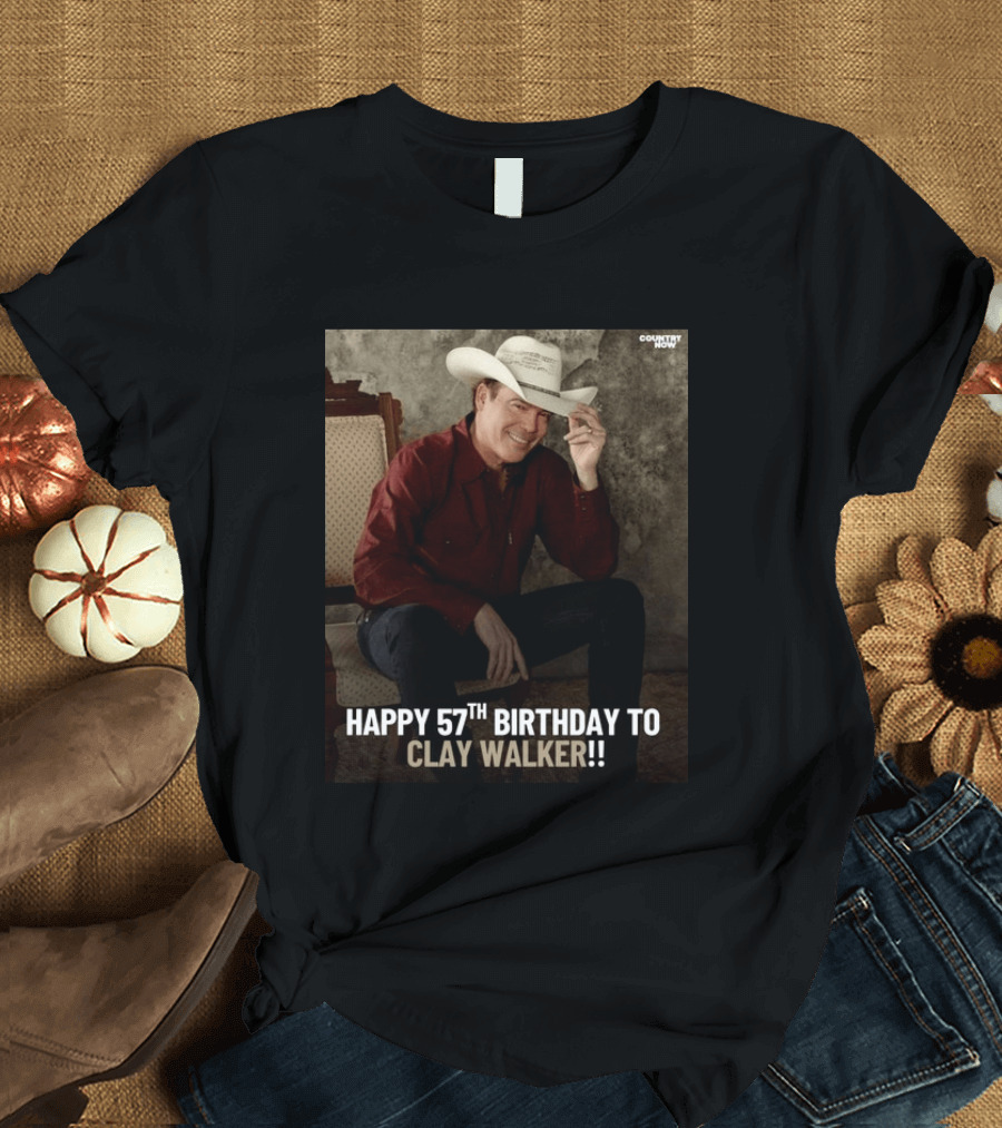 Clay Walker Celebrates Turning 57 In Classic Country T-Shirt