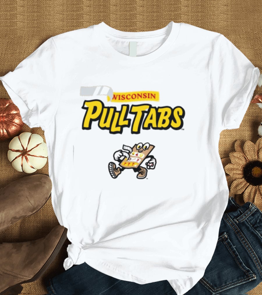 Wisconsin Pull Tabs Dock Spiders Team Store T-Shirt