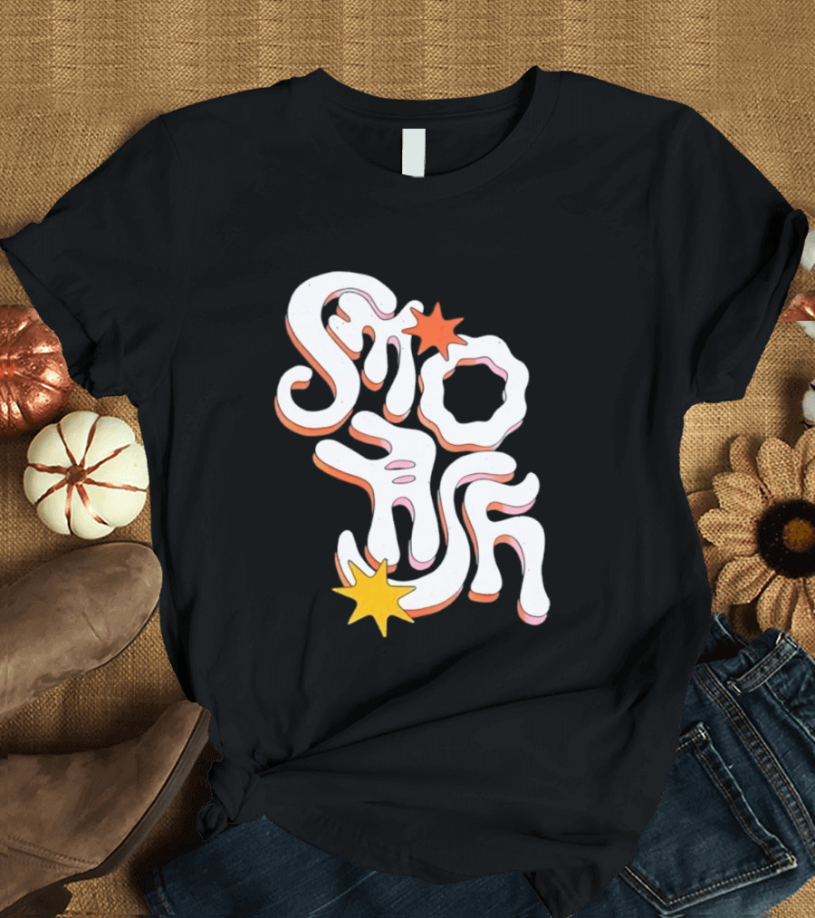 Stash Groovy 70s Retro Psychedelic Style With Stars T-Shirt