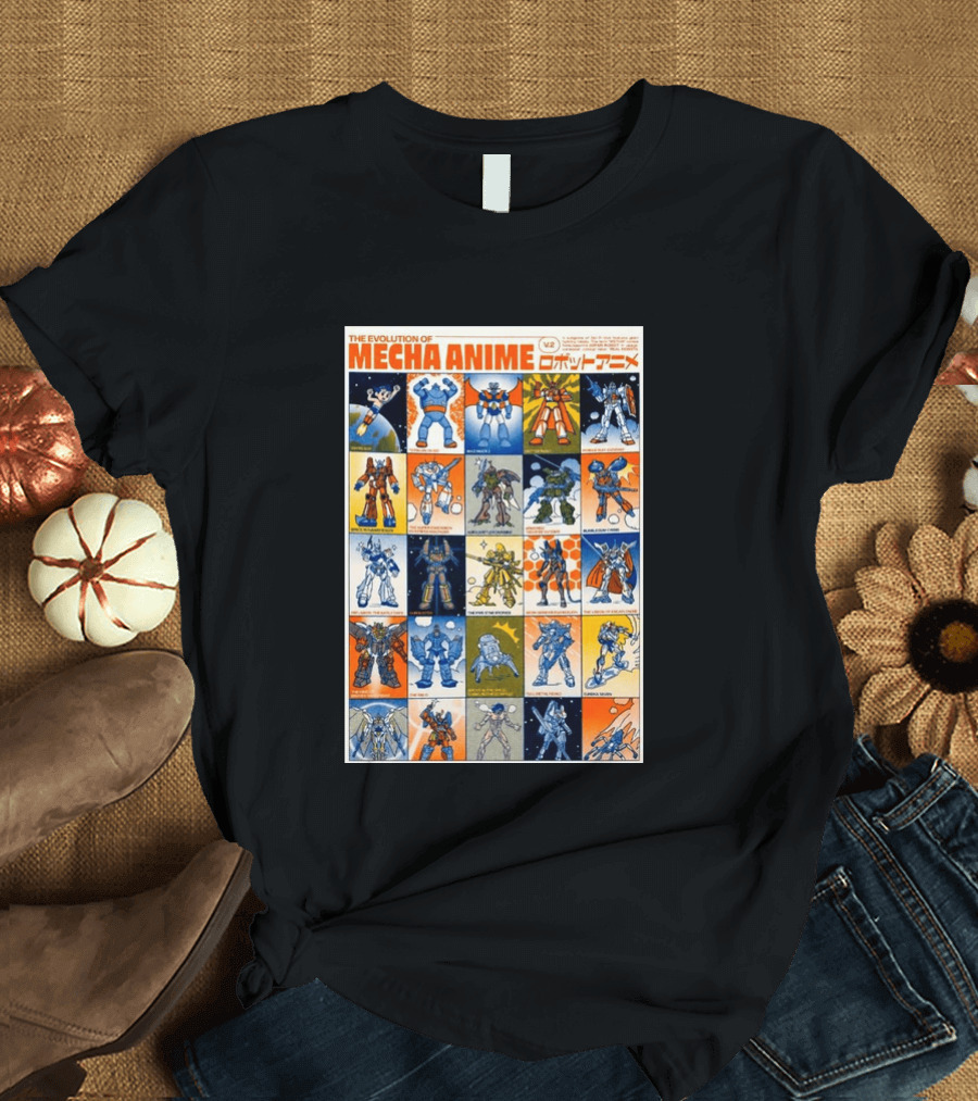 The Evolution Of Mecha Anime V.2 T-Shirt