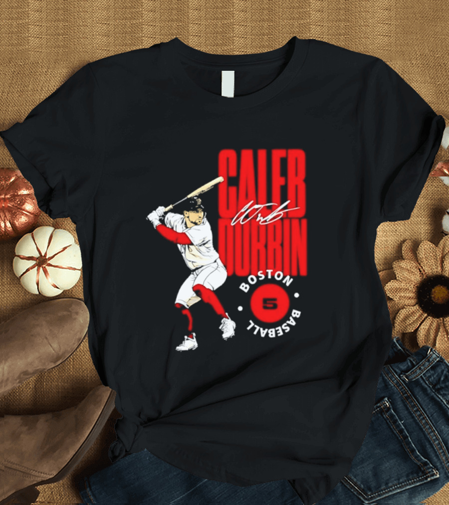 Caleb Durbin Boston Red Sox Baseball 5 T-Shirt
