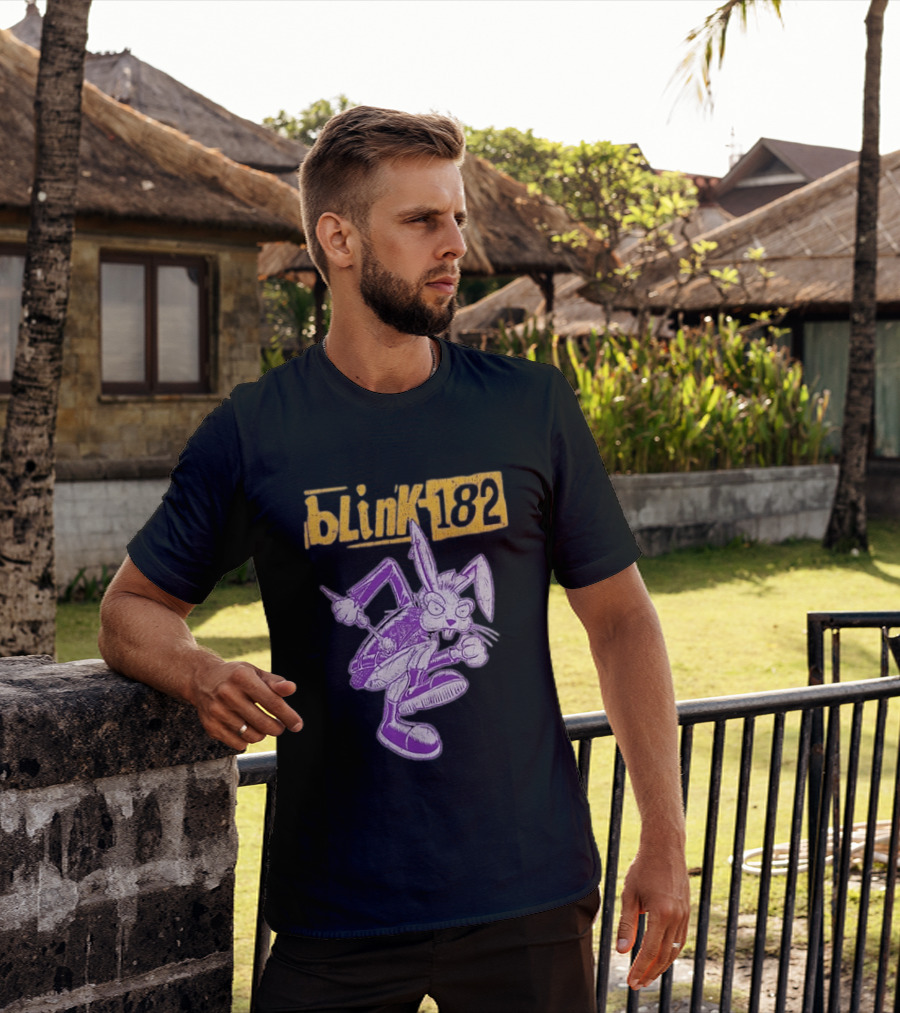 Blink 182 Distressed Punk Bunny T-Shirt