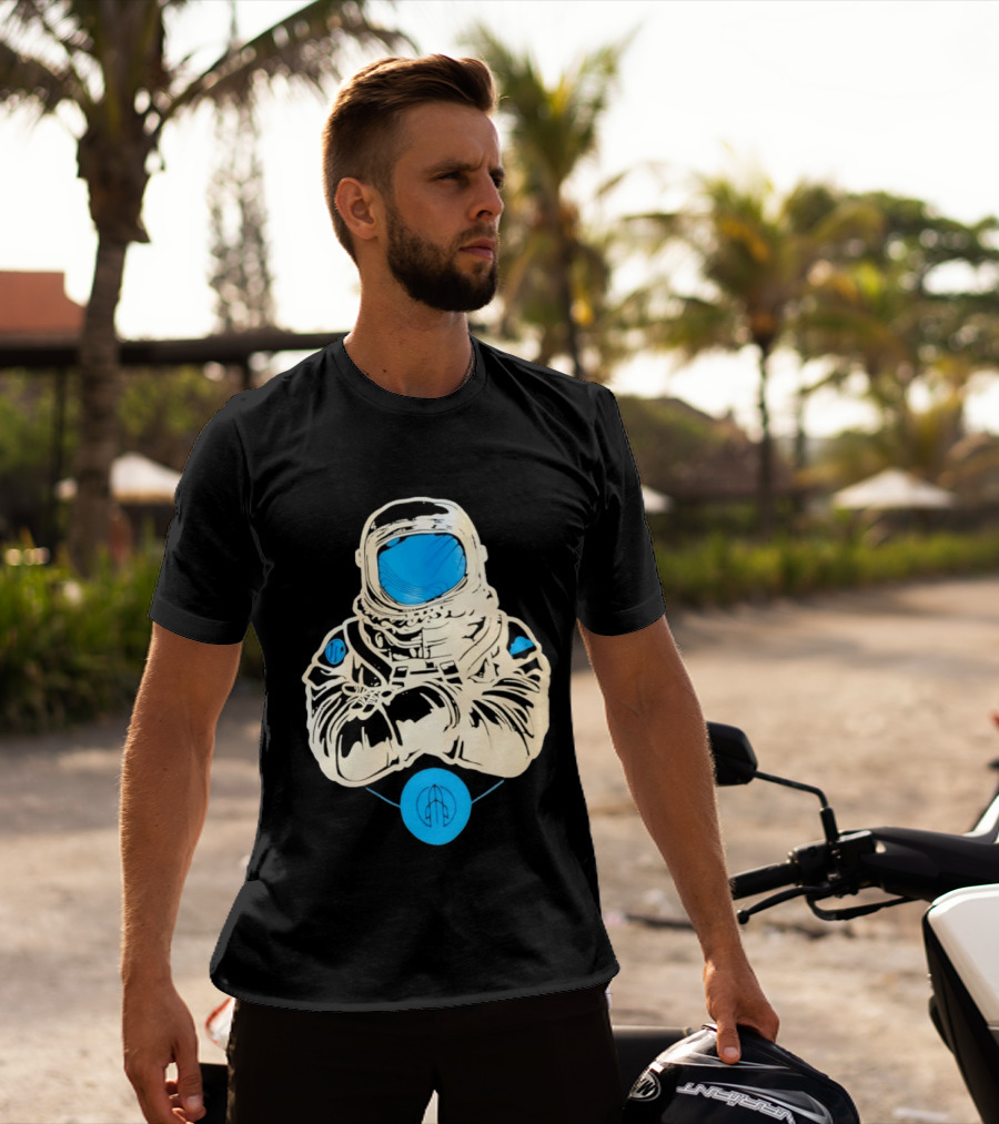 WordPress Astronaut Space Explorer Developer Iconic Space Suit Drawing T-Shirt