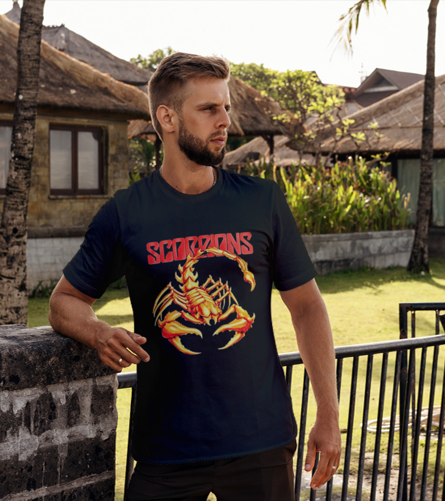 Scorpions Band Heavy Metal Hard Rock Iconic Scorpion Visual T-Shirt