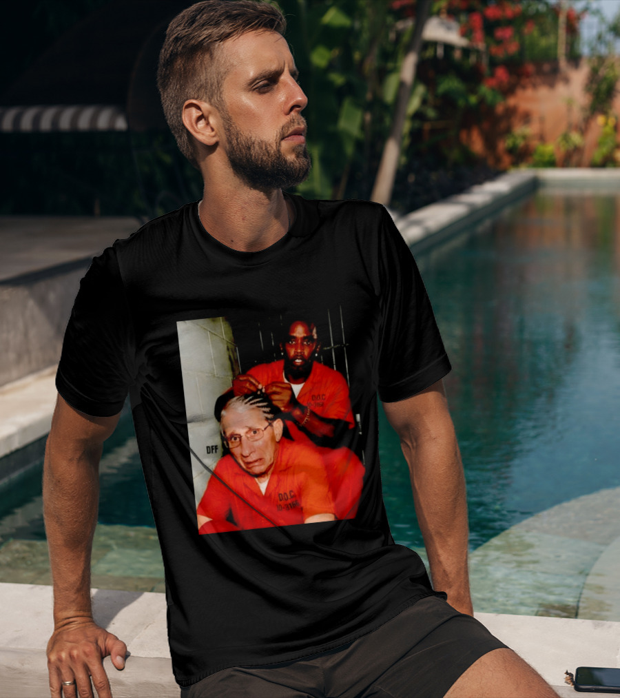 Sean Diddy Combs Braiding Anthony Fauci Hair D.O.C Meme T-Shirt