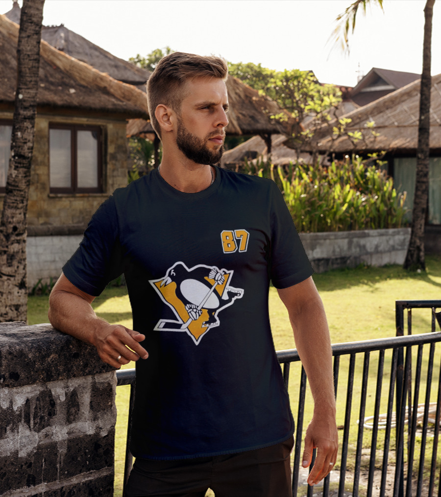 Sidney Crosby 87 Pittsburgh Penguins NHL Player T-Shirt