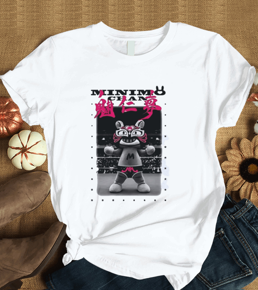 Minimo Chan Lucha Libre Japanese Wrestling T-Shirt