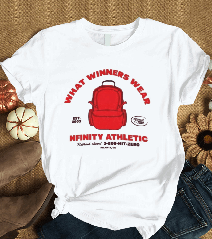 Nfinity Athletic What Winners Wear Backpack Established 2005 Red Rethink Atlanta T-Shirt