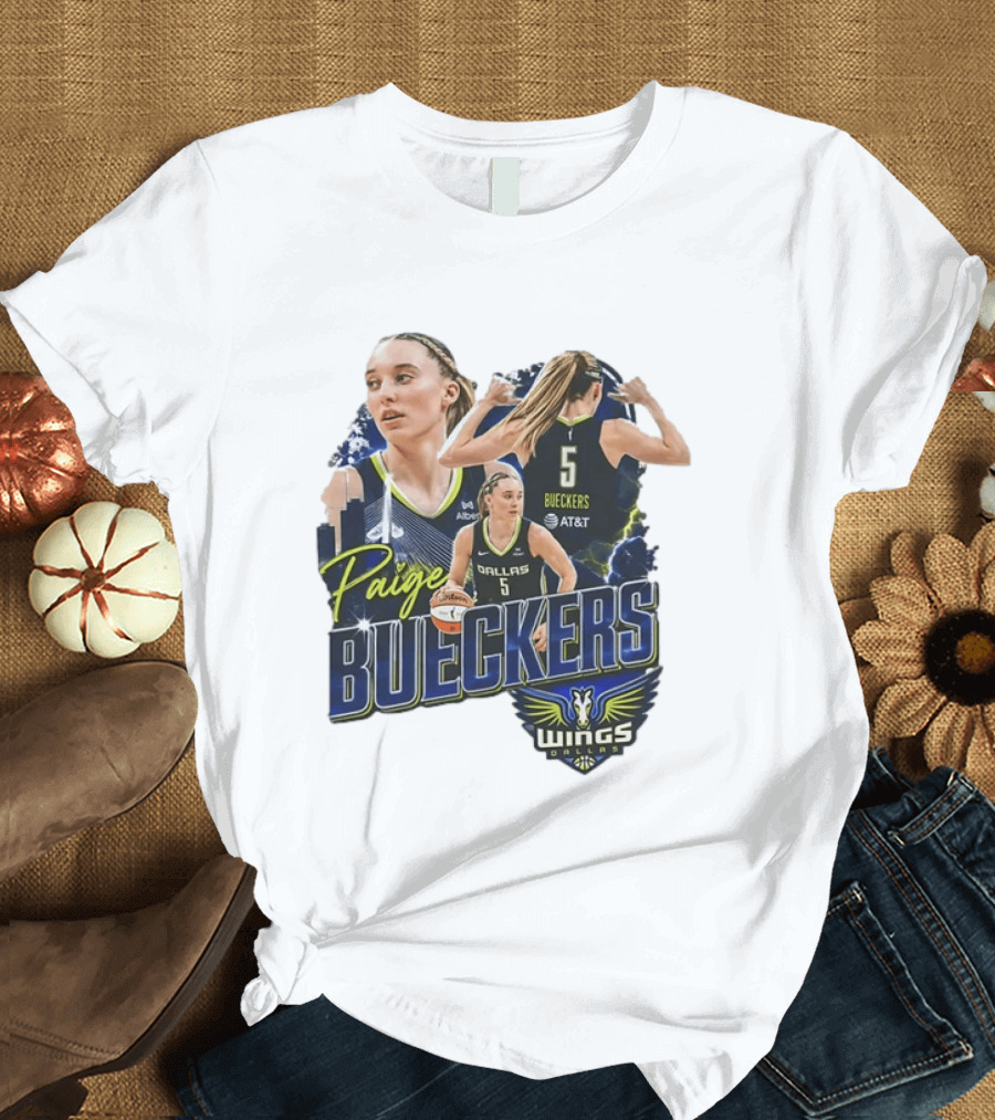 Paige Bueckers Dallas Wings 5 WNBA Basketball Wings Orders T-Shirt