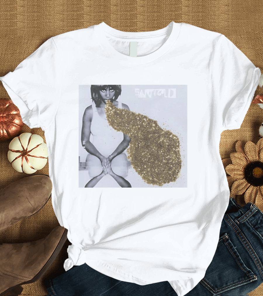 Santigold Gold Glitter Album Cover T-Shirt