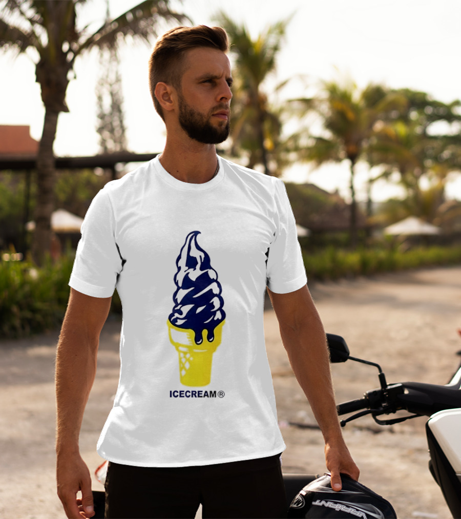 Trevor Goosby Icecream Soft Serve Brand Yellow Cone T-Shirt