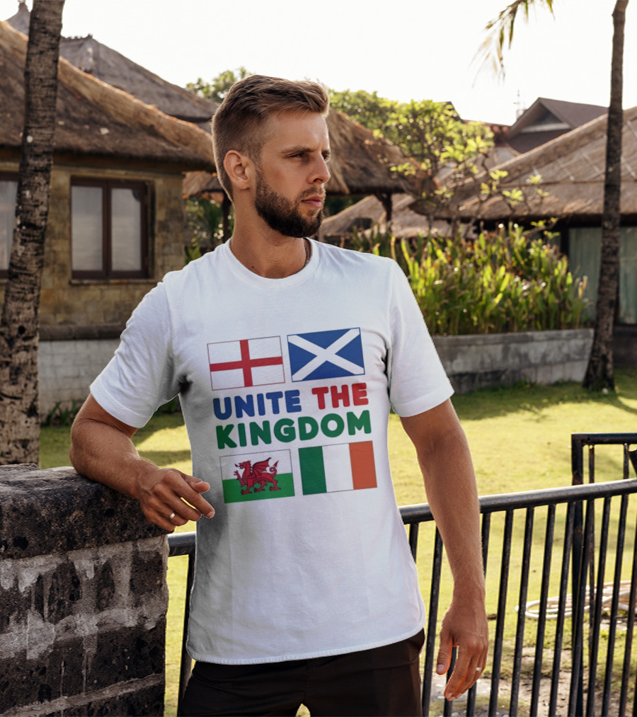 Unite The Kingdom England Scotland Wales Ireland Flags British Isles T-Shirt
