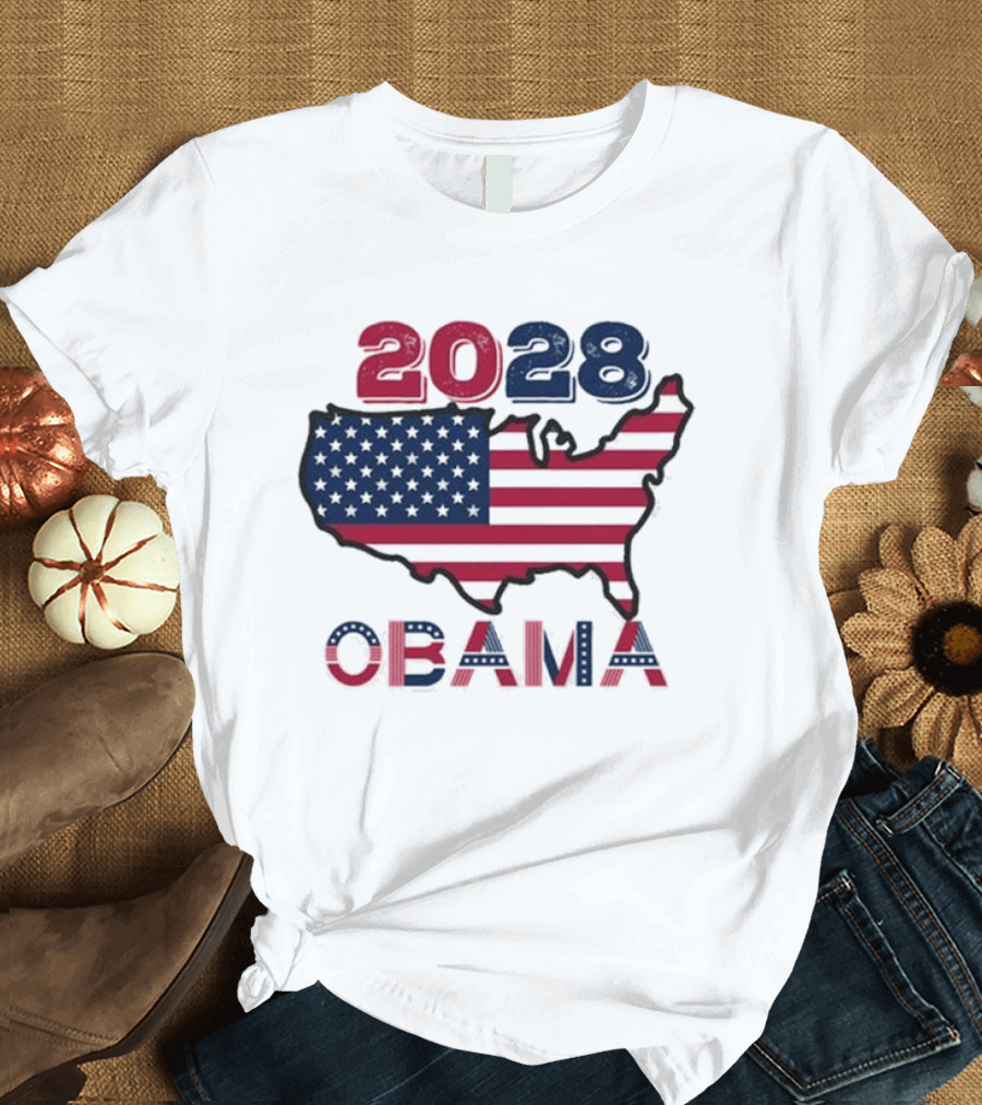 Barack Obama 2028 For President Election T-Shirt