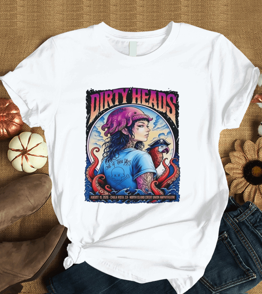 Dirty Heads One Of Those Days Tour 2026 Chula Vista Concert T-Shirt