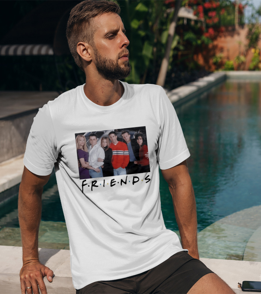 Friends Cast Group 90s Sitcom Rachel Green T-Shirt