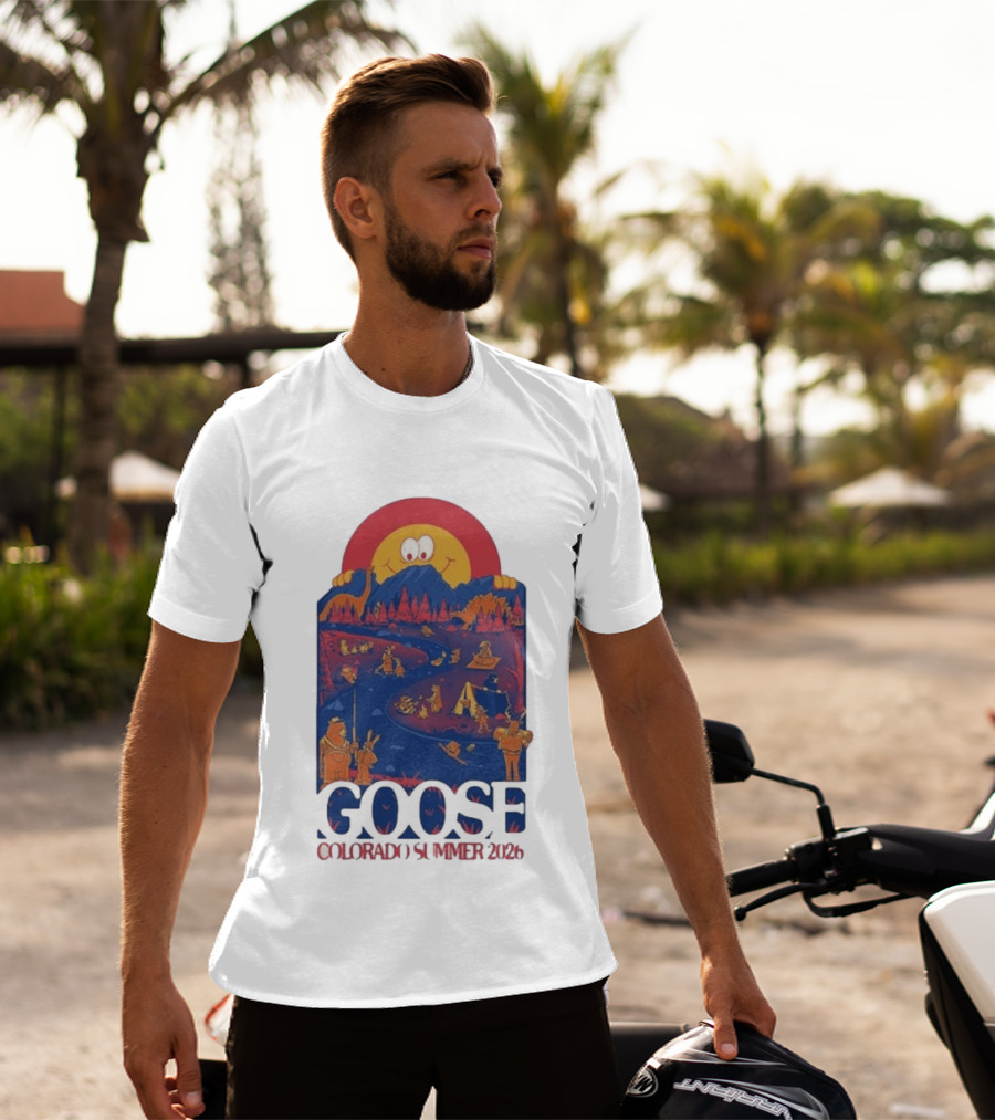 Goose Colorado Summer 2026 Illustrated Camping Adventure T-Shirt