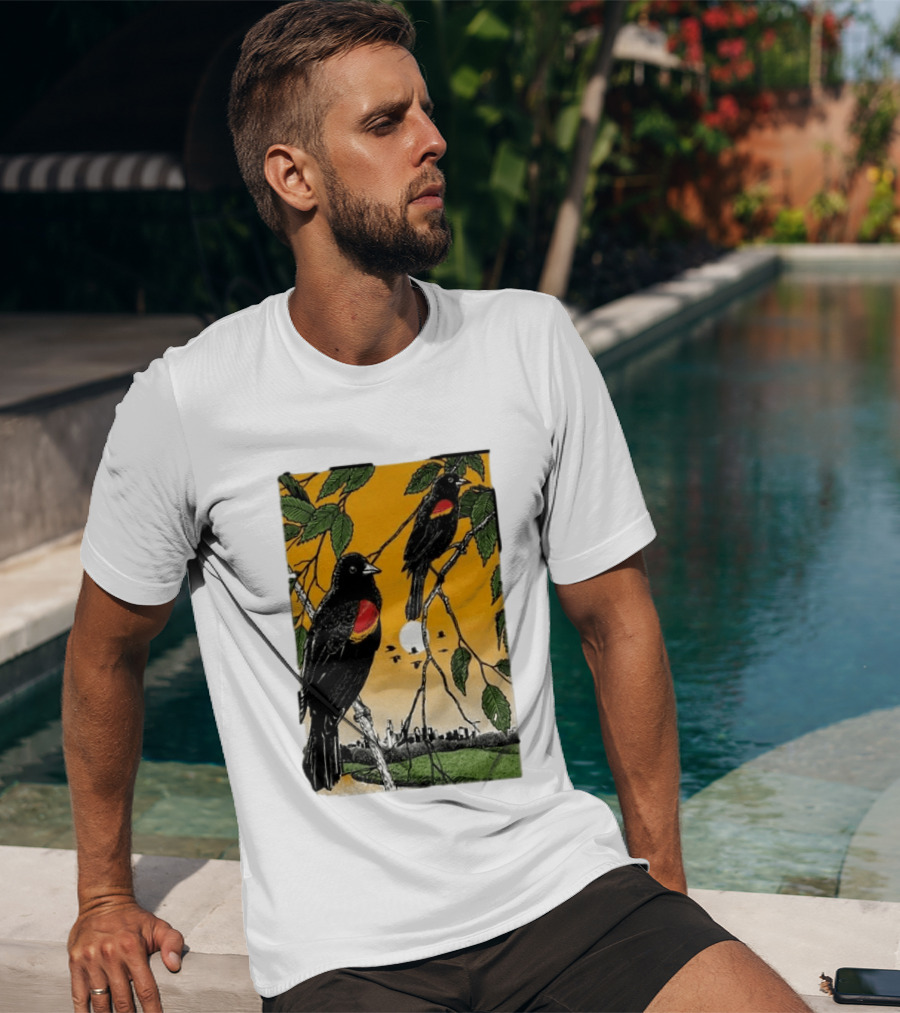 Gregory Alan Isakov Philadelphia August 21 2026 Red Winged Blackbirds City Skyline T-Shirt