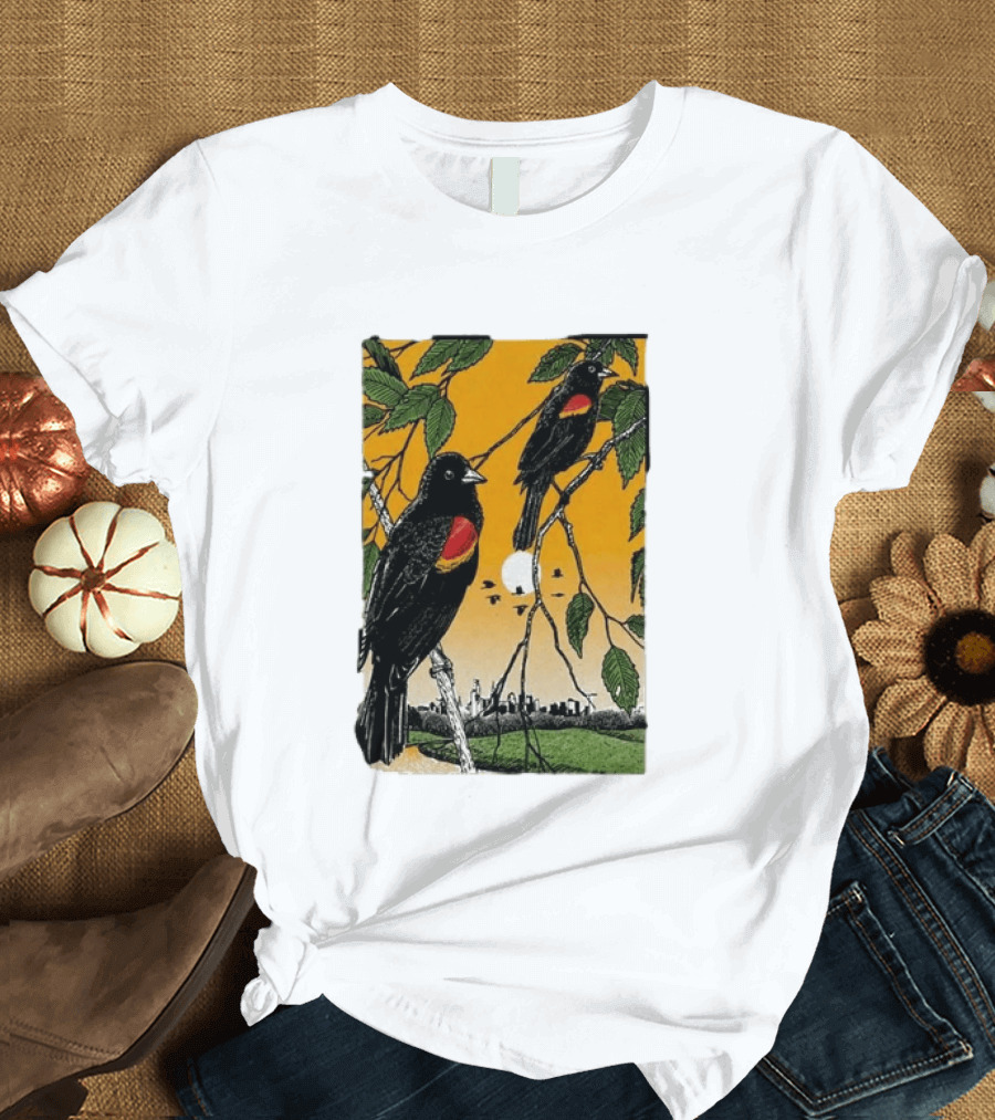 Gregory Alan Isakov Philadelphia August 21 2026 Red Winged Blackbirds City Skyline T-Shirt