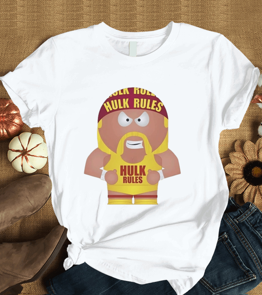 Hulk Hogan South Park Style Hulk Rules Wrestling T-Shirt