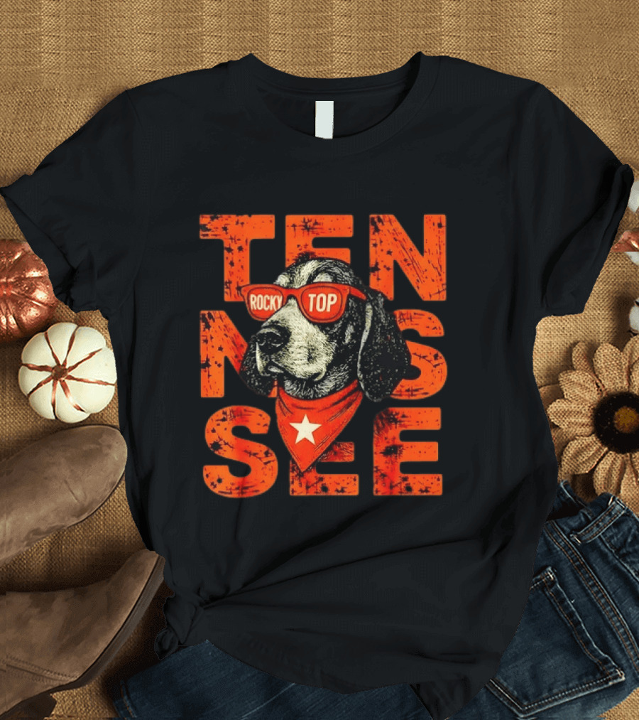 Tennessee Rocky Top Dog Vintage College Football T-Shirt