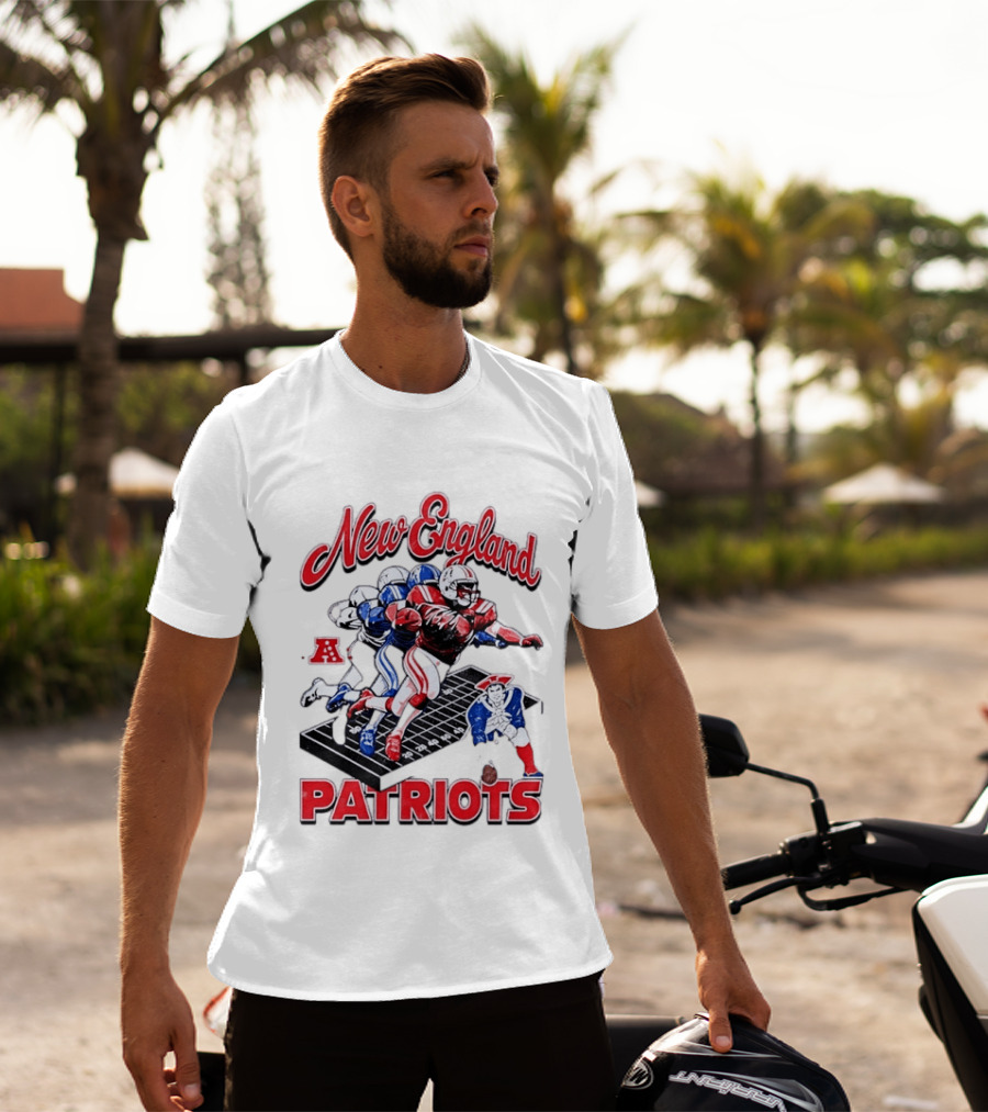 New England Patriots Football Player Action AFC T-Shirt