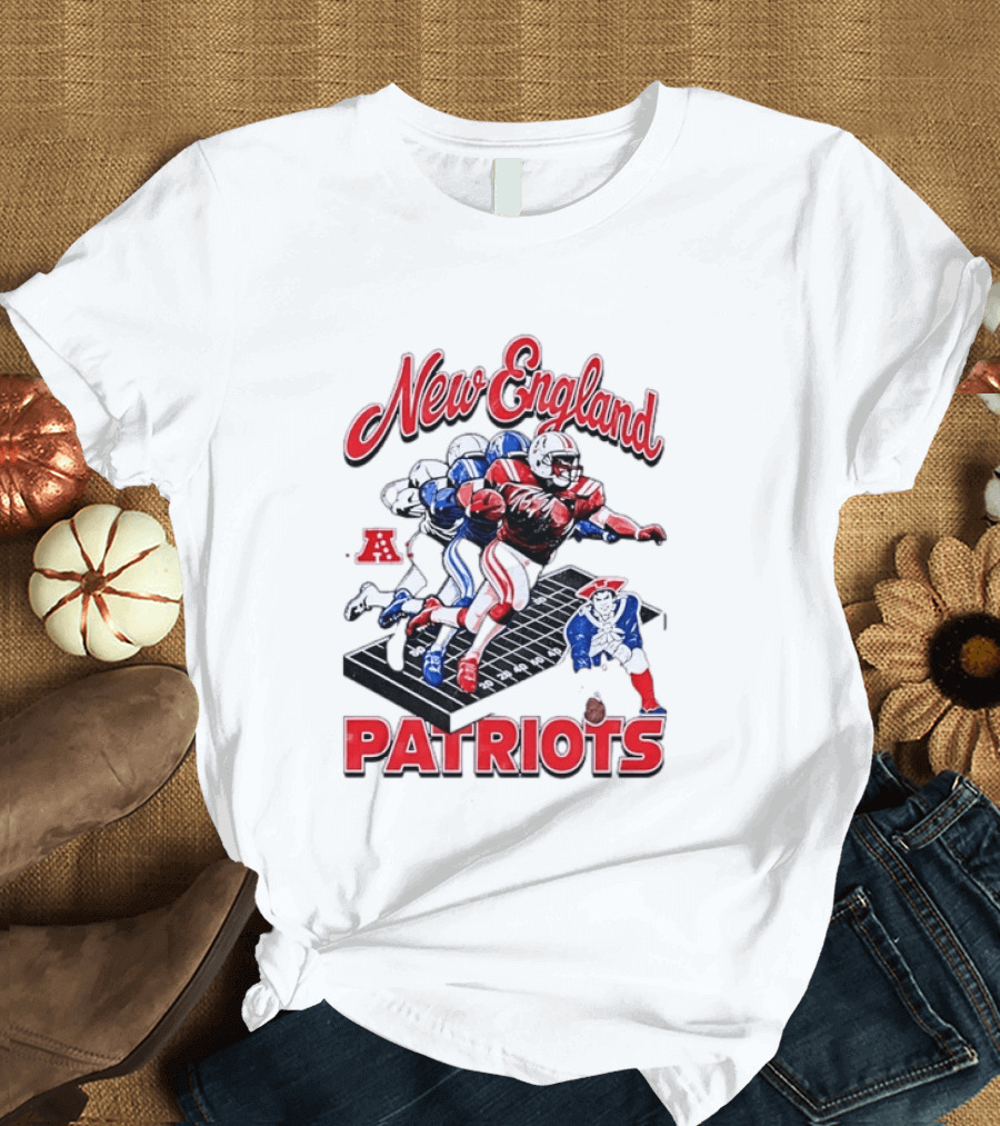New England Patriots Football Player Action AFC T-Shirt