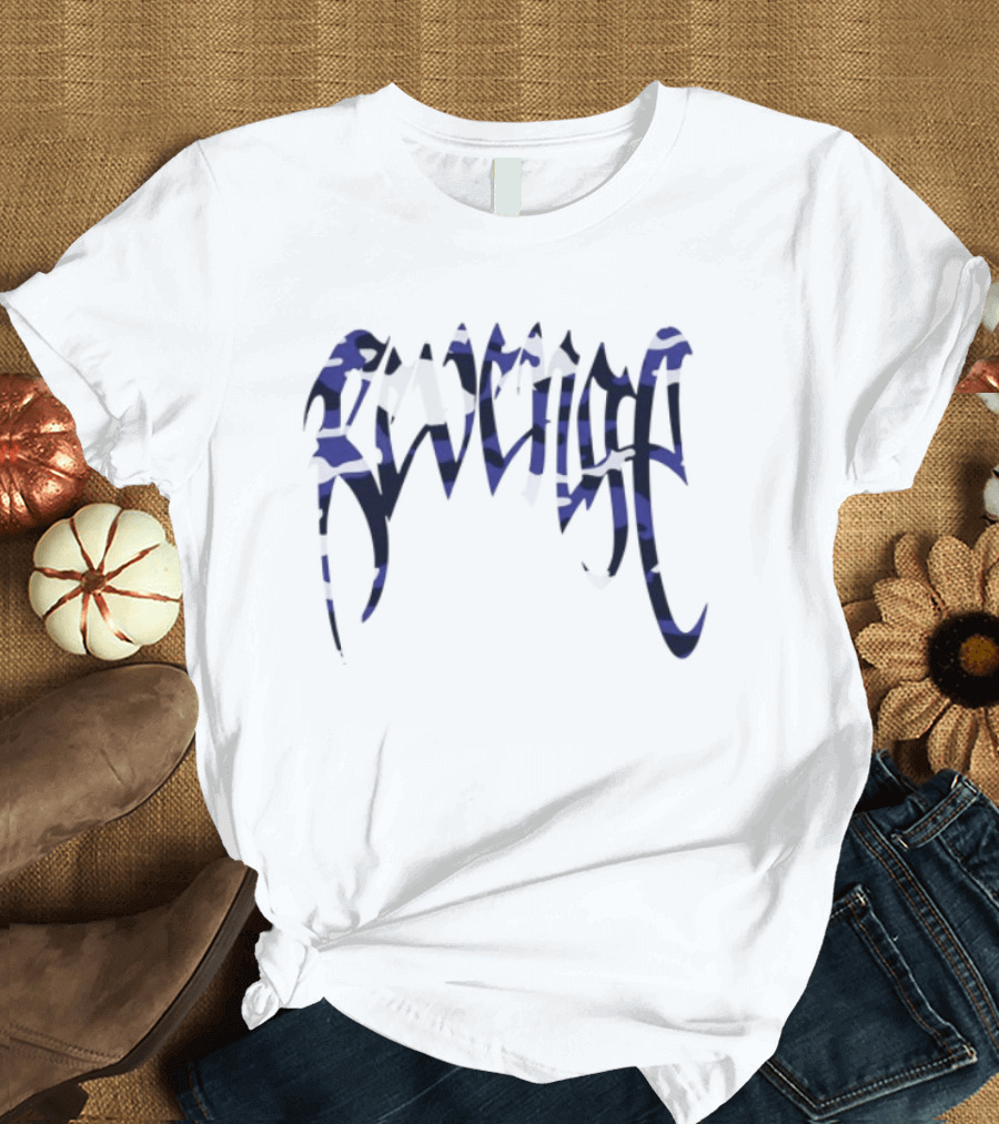 Revenge Store Arch Blue Camo T-Shirt