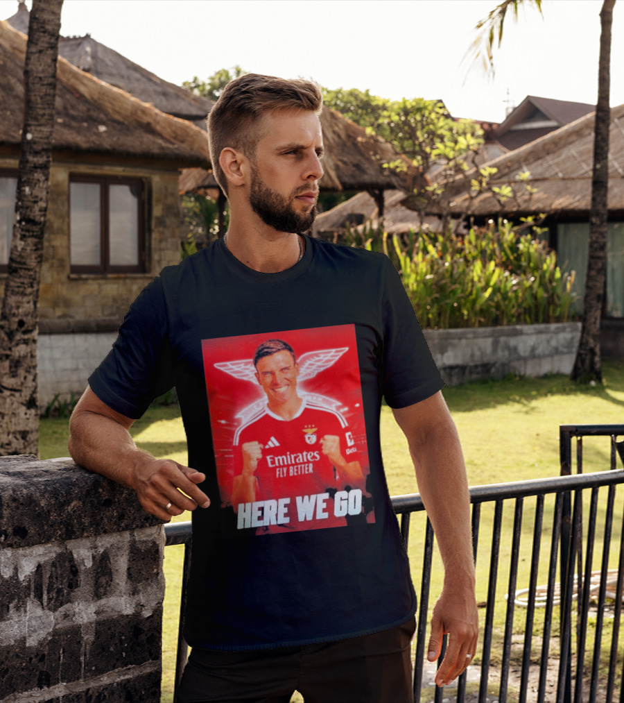 João Palhinha Benfica Transfer Here We Go Emirates Fly Better T-Shirt