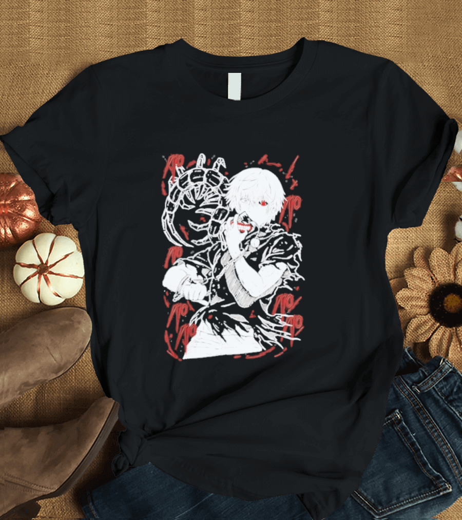 Tokyo Ghoul Kaneki Ken Red Kagune Anime Streetwear T-Shirt