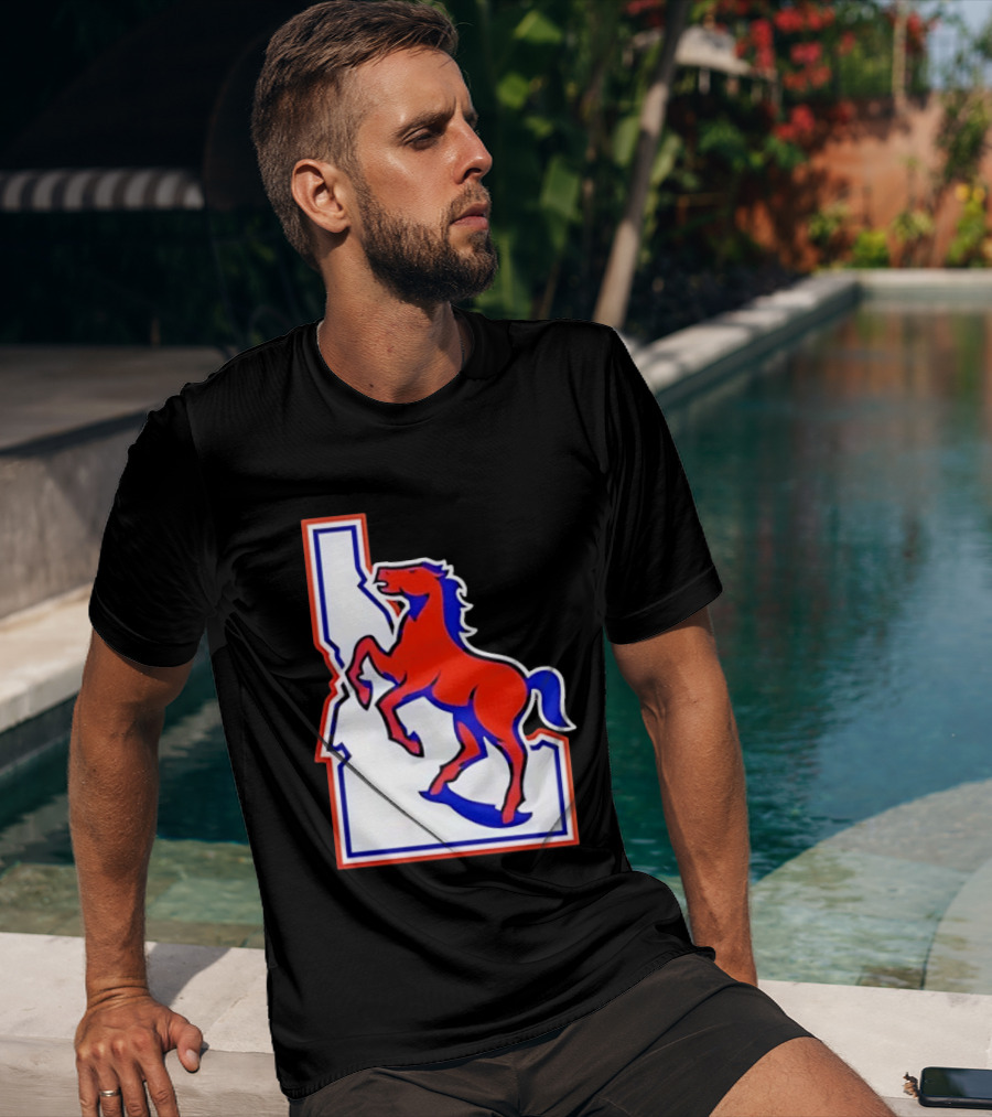 Boise State Broncos Idaho State Horse T-Shirt