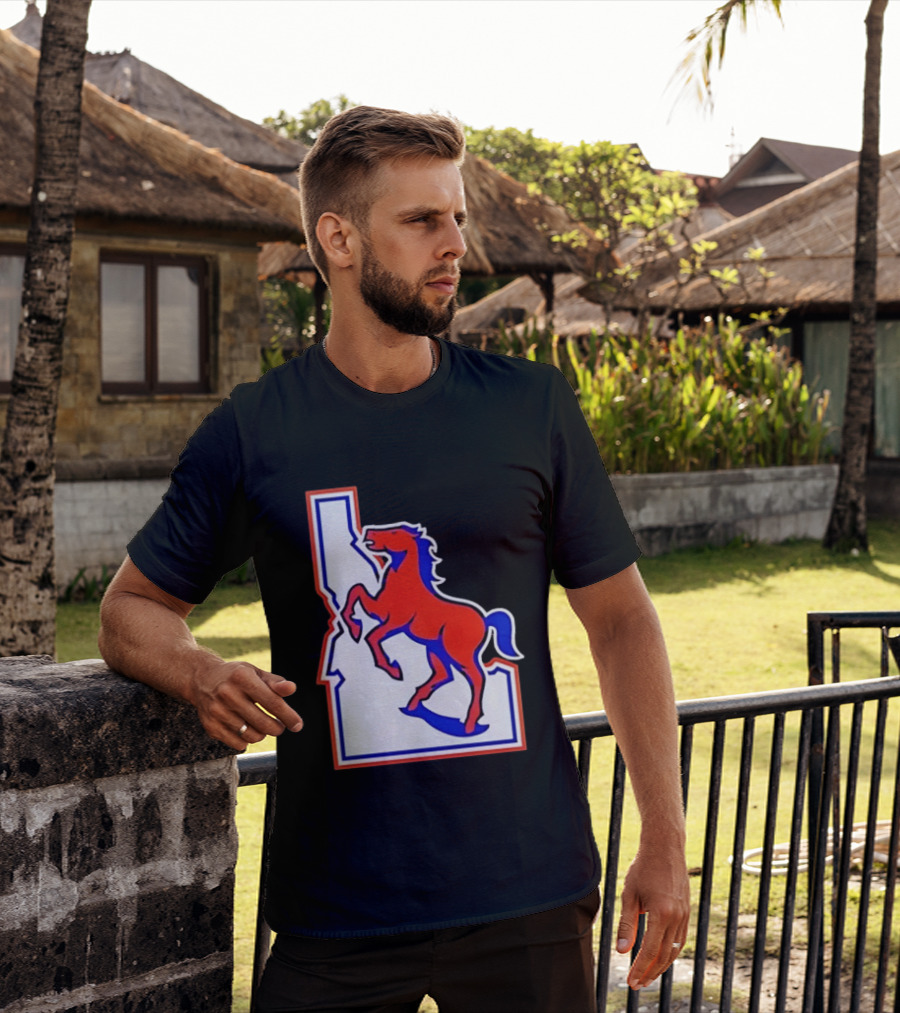 Boise State Broncos Idaho State Horse T-Shirt