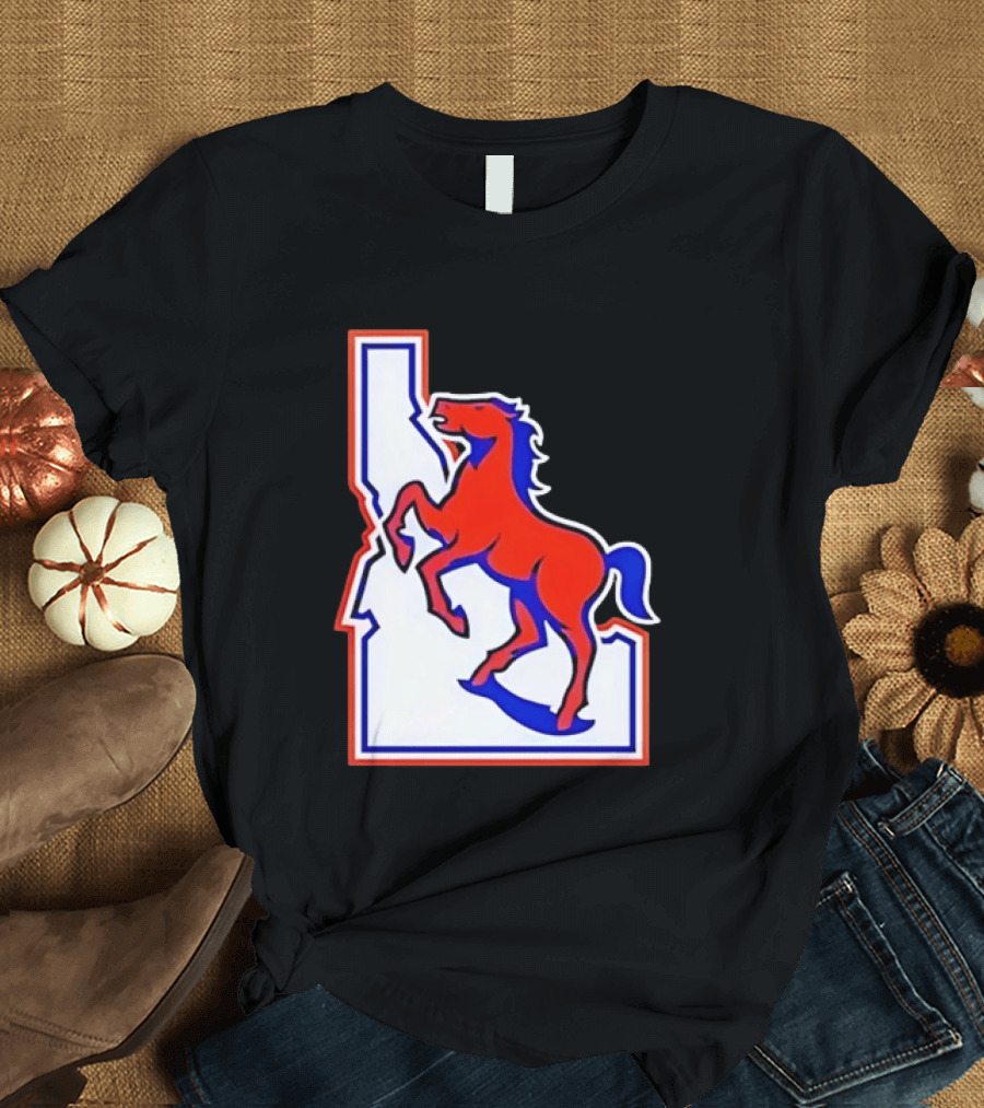 Boise State Broncos Idaho State Horse T-Shirt