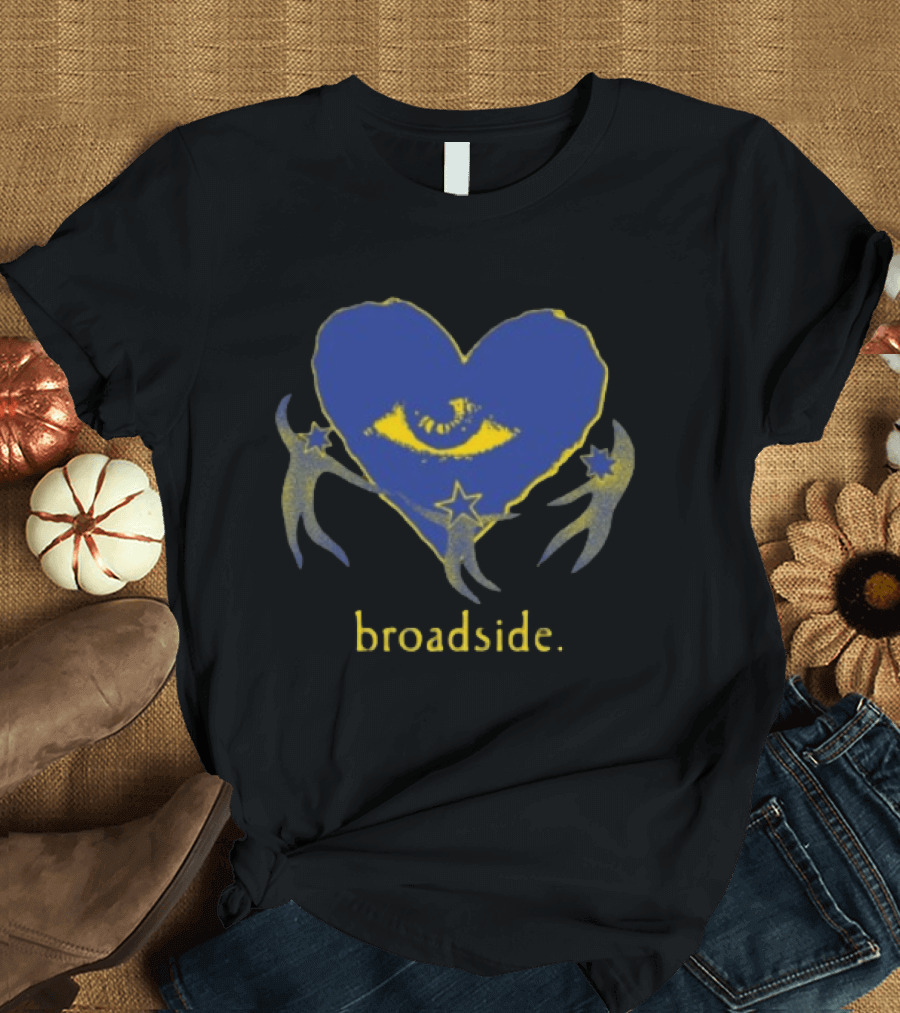 Broadside Store Heart Star Eye Symbol With Stars And Celestial Figures T-Shirt