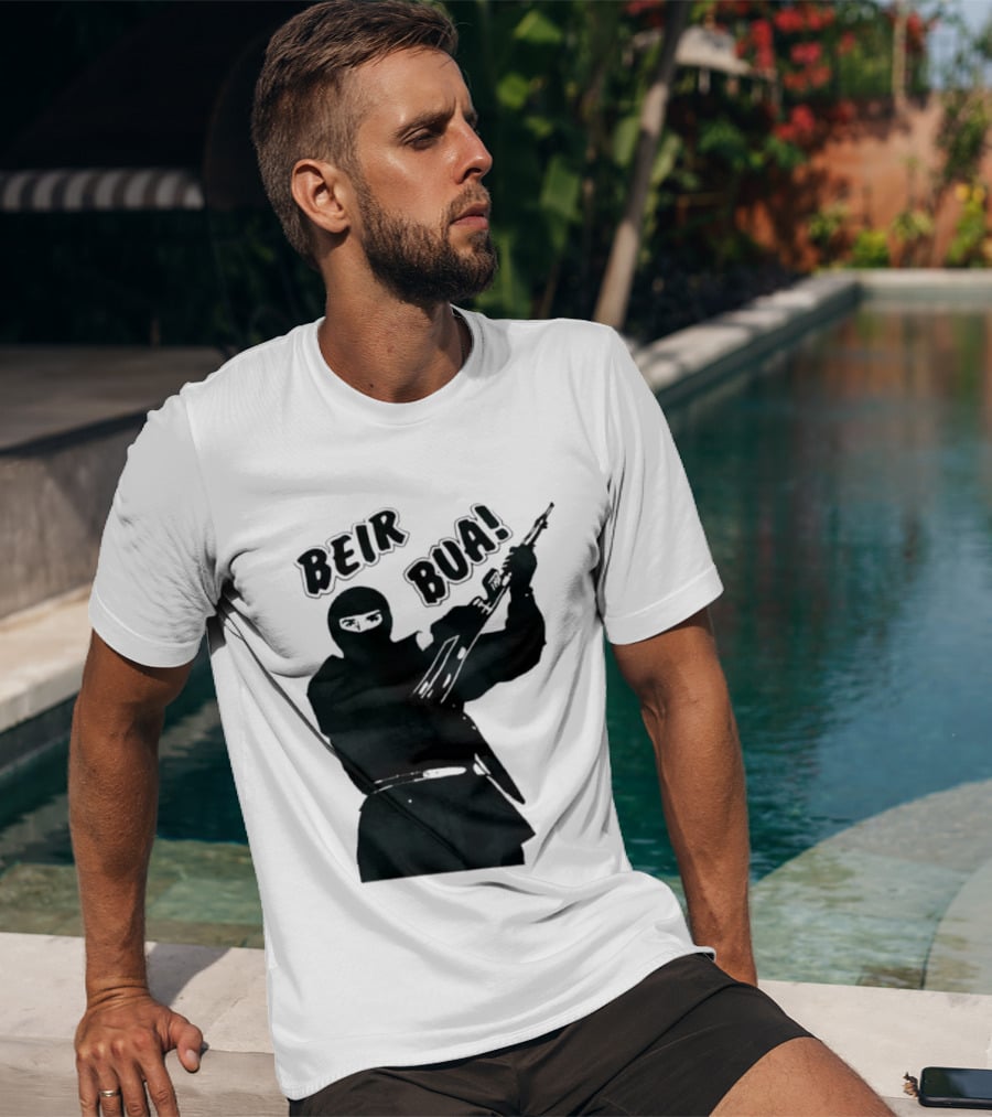 Beir Bua Irish Republican Ireland Gaelic Armed Figure T-Shirt