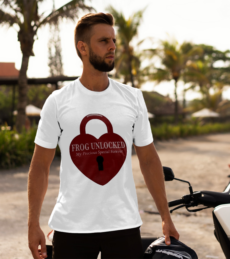 Frog Unlocked Heart Lock My Precious Special Forever T-Shirt