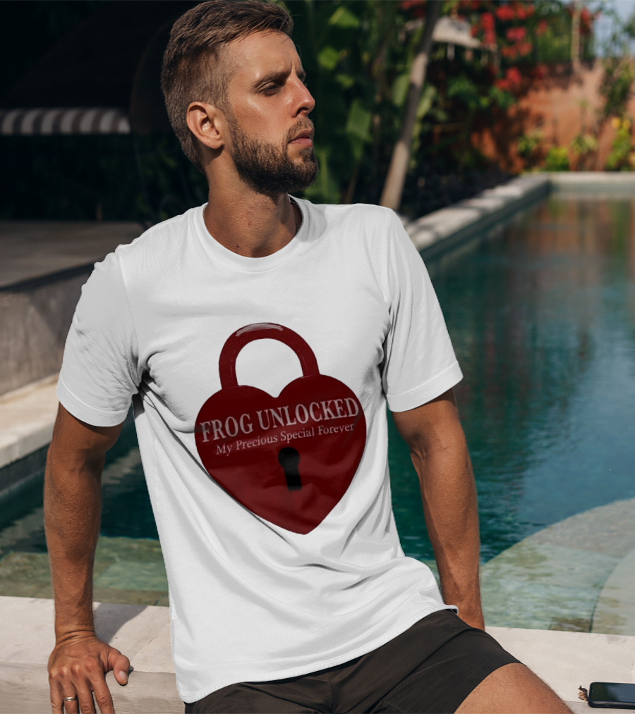 Frog Unlocked Heart Lock My Precious Special Forever T-Shirt