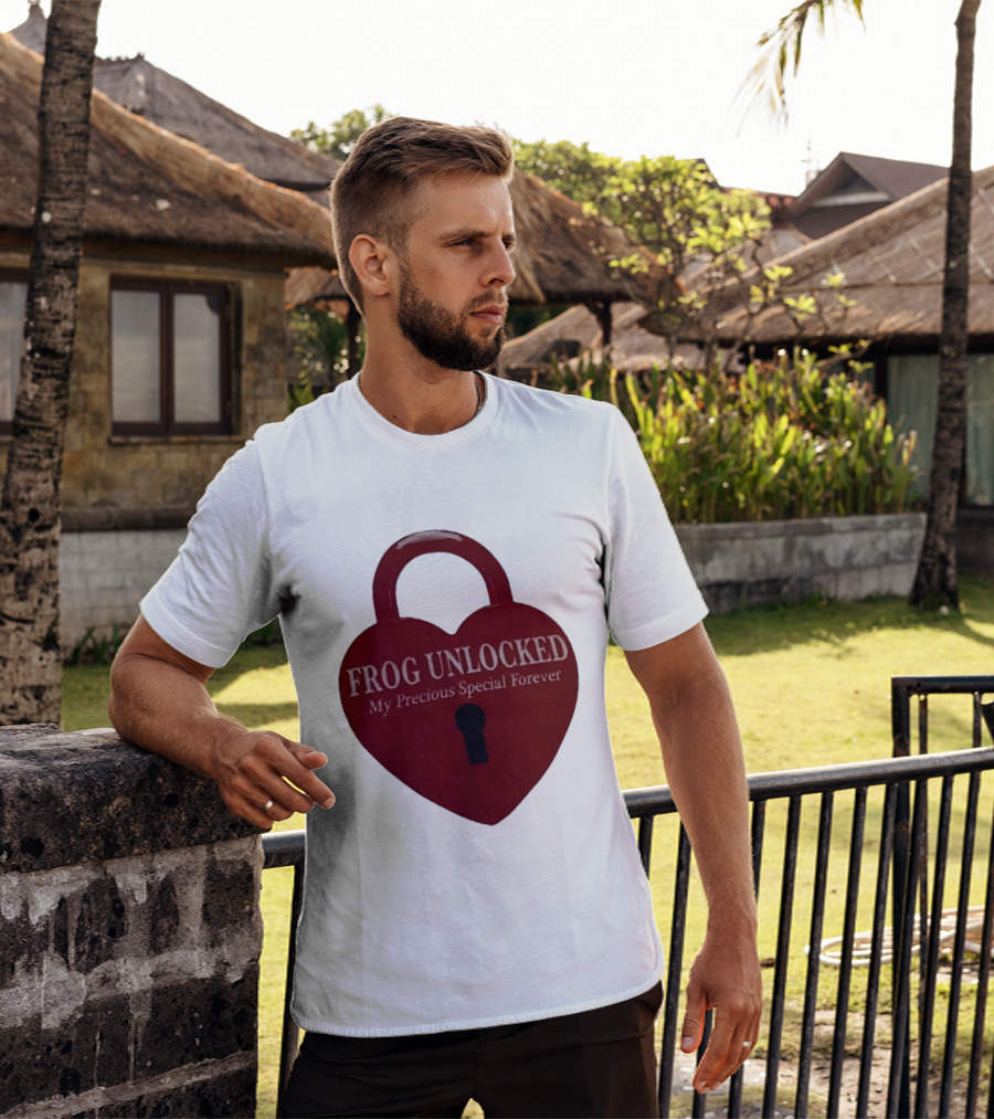 Frog Unlocked Heart Lock My Precious Special Forever T-Shirt