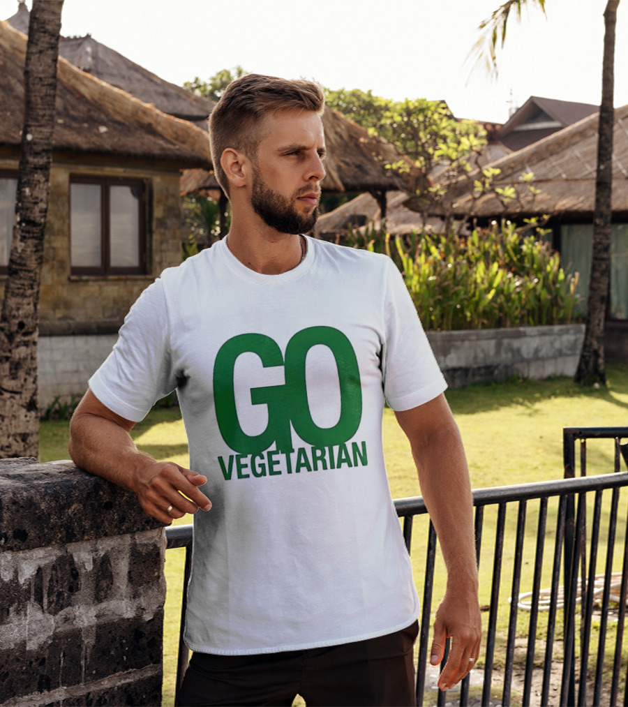 Justice Hamburgers Are Made Of What Go Vegetarian Cow T-Shirt