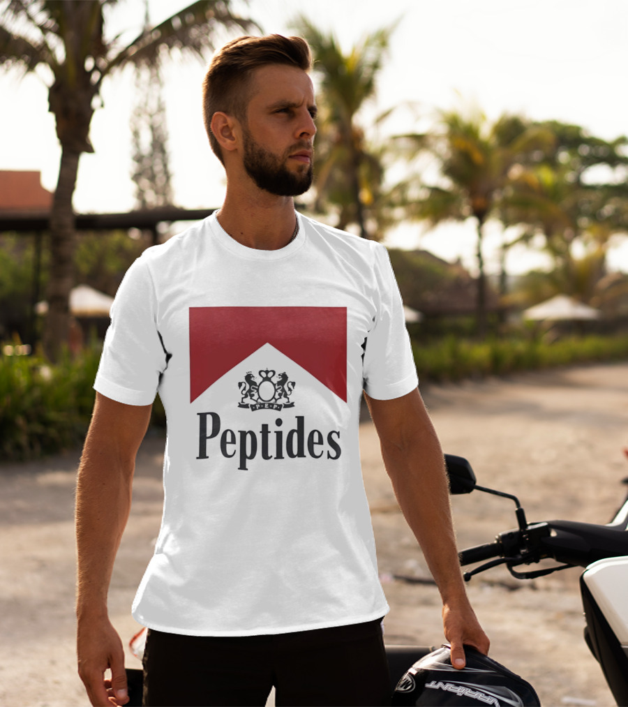 Peptides Regal Crest And Red Banner T-Shirt