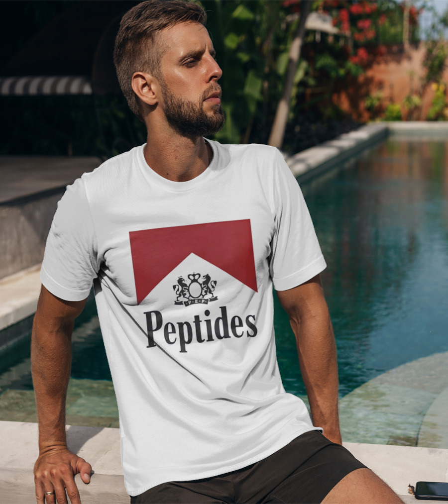 Peptides Regal Crest And Red Banner T-Shirt