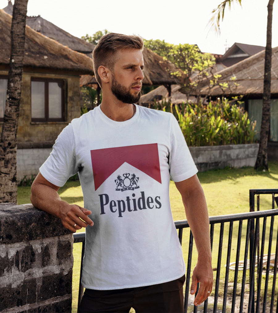 Peptides Regal Crest And Red Banner T-Shirt
