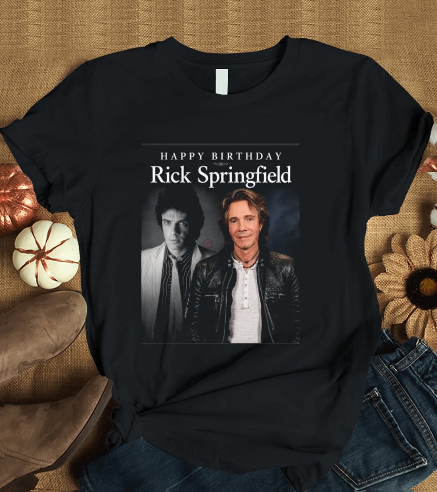 Happy Birthday Rick Springfield Retro And Modern T-Shirt