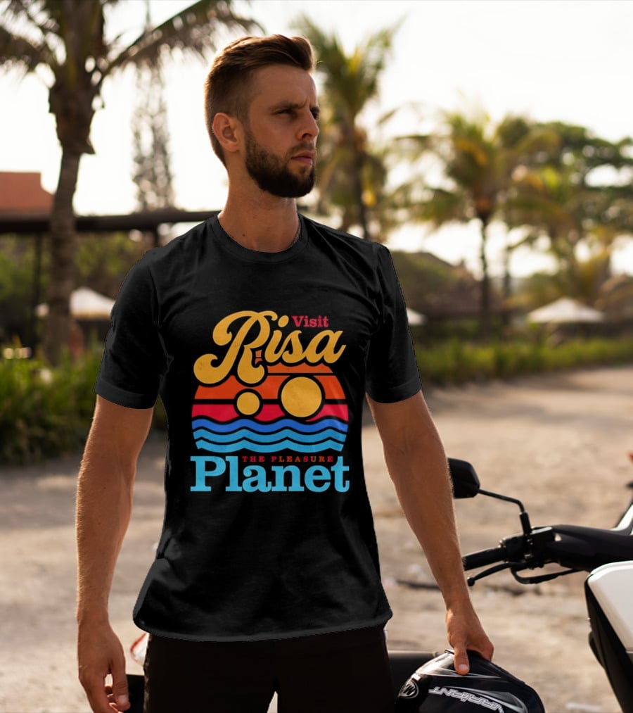 Visit Risa The Pleasure Planet Sci Fi Space Travel Adventure T-Shirt