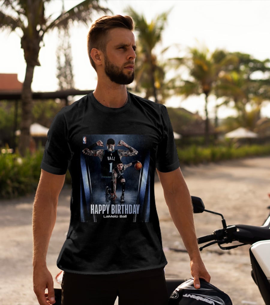 LaMelo Ball Happy Birthday Celebration With NBA Team Jersey T-Shirt