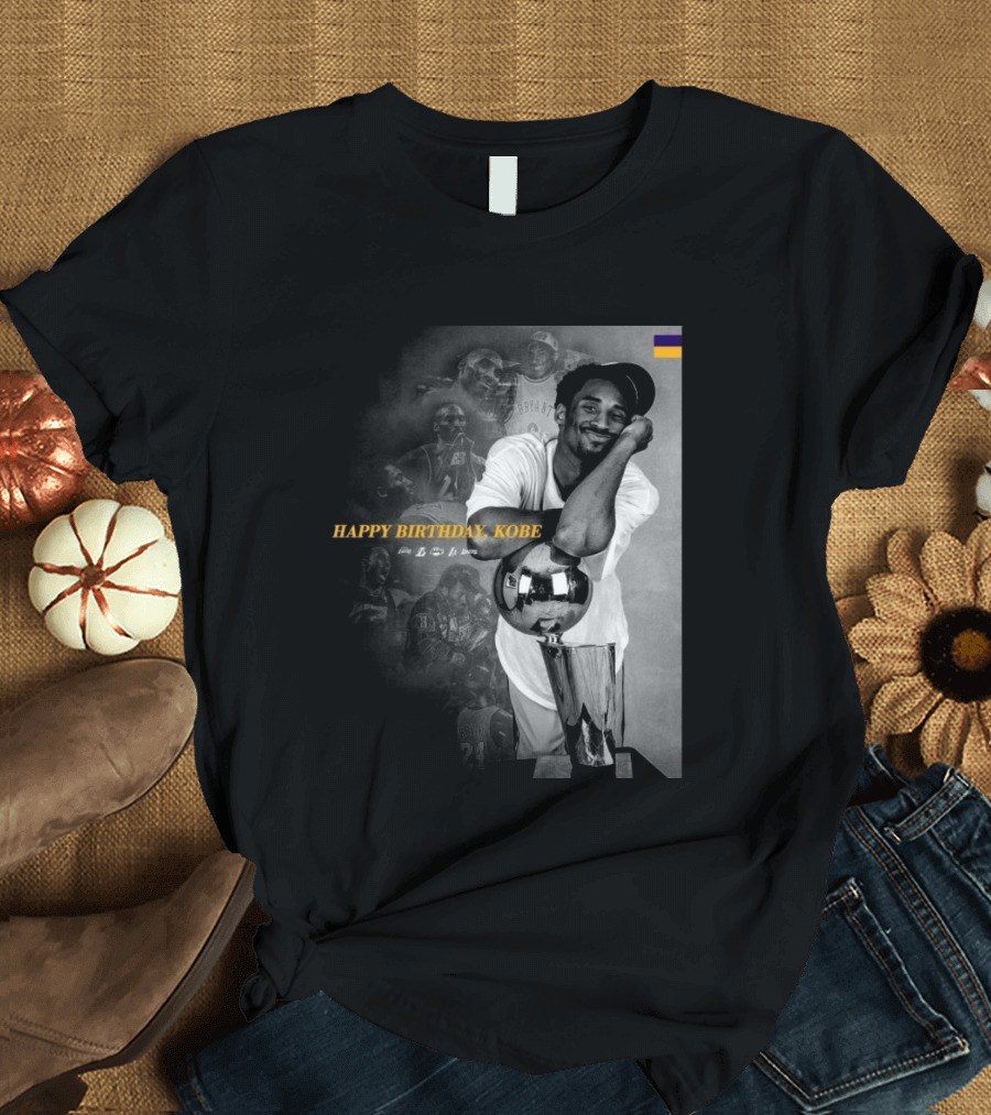Legend Laker Happy Birthday Kobe Iconic Moments And Achievements T-Shirt