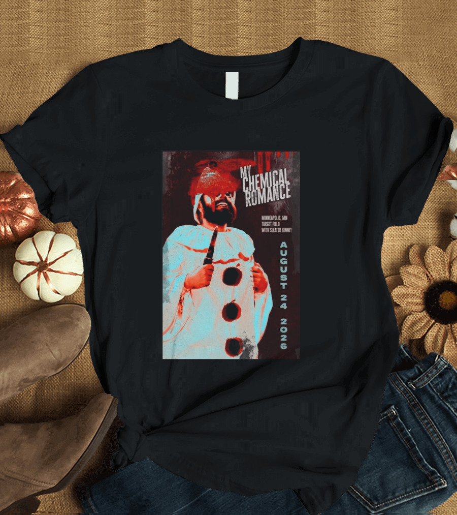 My Chemical Romance Minneapolis MN Target Field August 24 2026 With Sleater Kinney T-Shirt