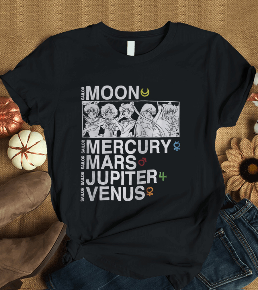 Sailor Moon Mercury Mars Jupiter Venus T-Shirt